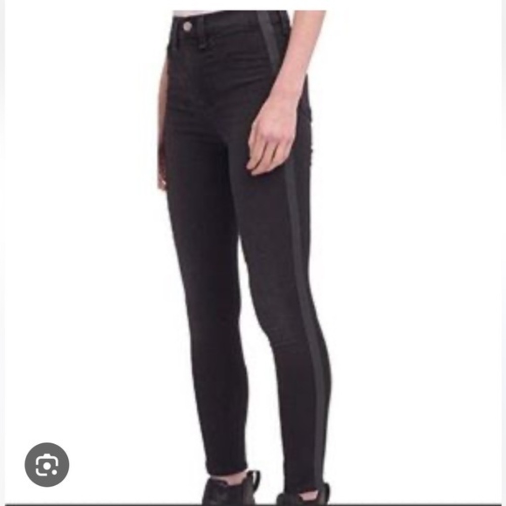 NWT Rag & bone black wash tux high rise ankle skinny size 24